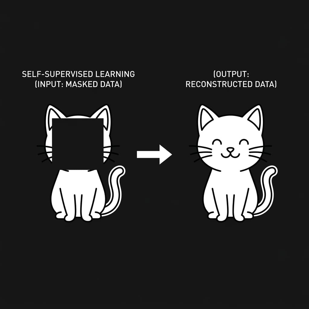 Self-supervised learning kitten image repair